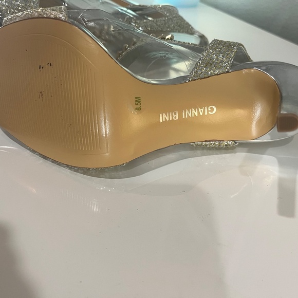 GIANNI BINI SZ 8.5 Silver and Gold with RHINE STONES - Picture 6 of 12